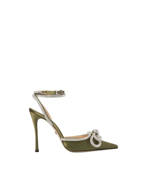 MACH & MACH double bow crystal-embellished pumps