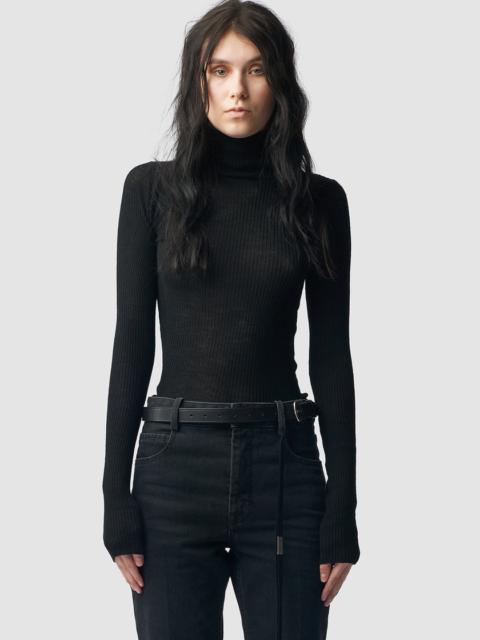 Ann Demeulemeester Marlena Rib High Neck Sweater