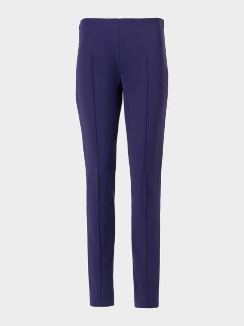 AKRIS Melissa Stretch Techno Cotton Slim-Fit Pants