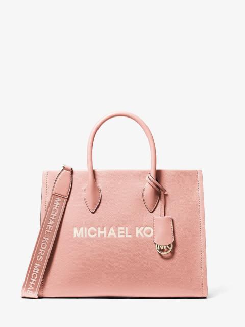 MICHAEL KORS Mirella Medium Pebbled Leather Tote Bag