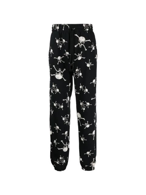 SAINT M×××××× Skull Logo Sweatpants "Black White" SM A23 0000 C12