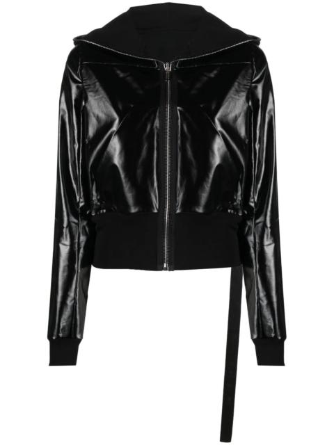 Rick Owens DRKSHDW hooded faux-leather jacket