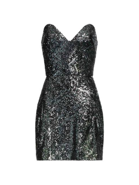 ELIE SAAB sequin-embellished heart-shaped mini dress