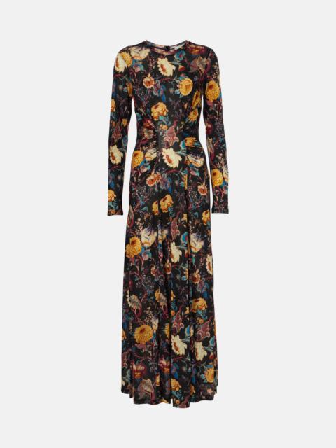 ULLA JOHNSON Ceryse floral jersey maxi dress