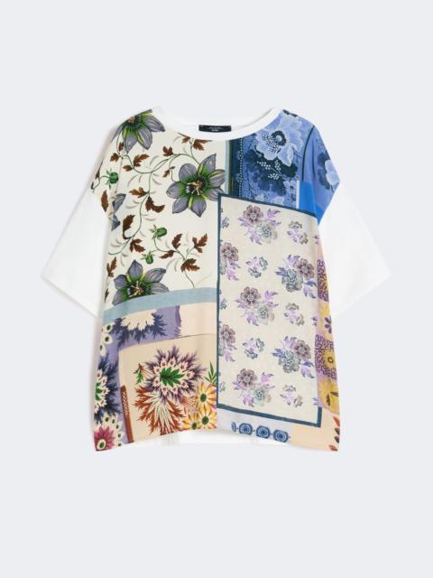 WEEKEND Max Mara Printed silk and stretch cotton jersey T-shirt - MULTICOLOUR
