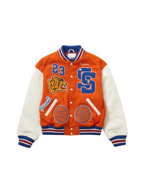 Supreme Supreme Veritas Varsity Jacket Red - FW24J44 RED | REVERSIBLE