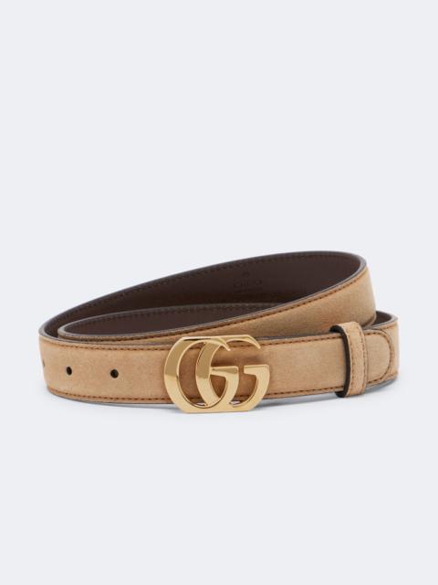 GUCCI GG Marmont suede belt