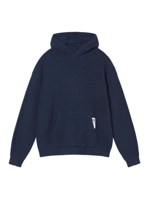 Stüssy Stussy x Wales Bonner Cashmere Hoodie Navy | REVERSIBLE
