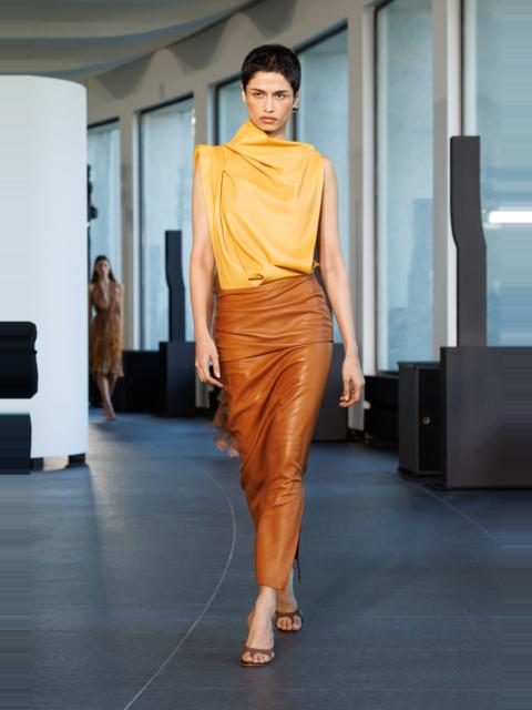 CHRISTOPHER ESBER Drop Leather Tee Dress