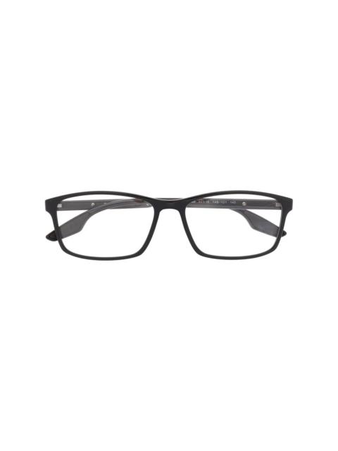 logo-print arm glasses