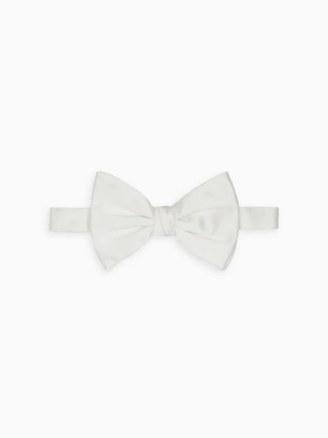 GIORGIO ARMANI Large, pure silk knotted bow tie