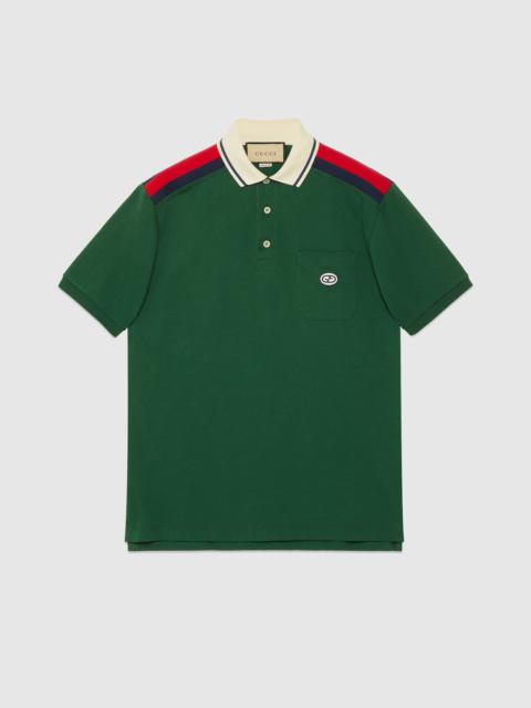 GUCCI Cotton polo with Interlocking G