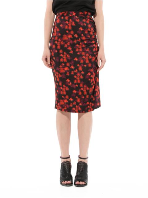 Givenchy Flower Skirt in Black/Red