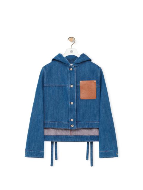 Loewe Cropped workwear jacket in denim