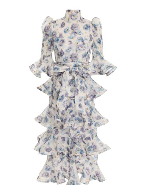 TAMA TIERED MIDI DRESS