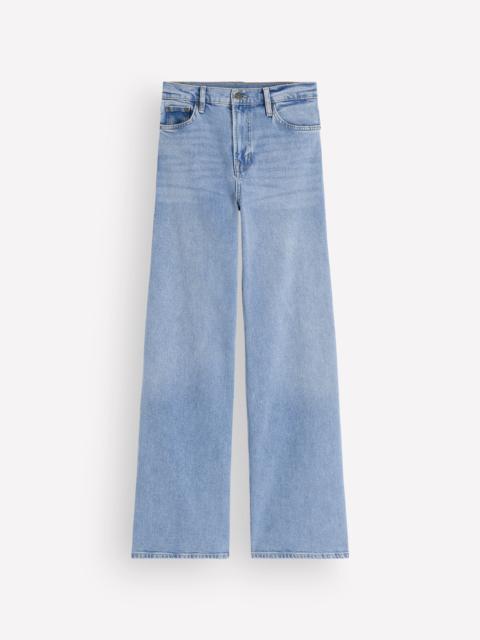 BODEN High Rise Wide Leg Jeans-Light Vintage