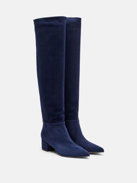Gianvito Rossi Suede knee-high boots