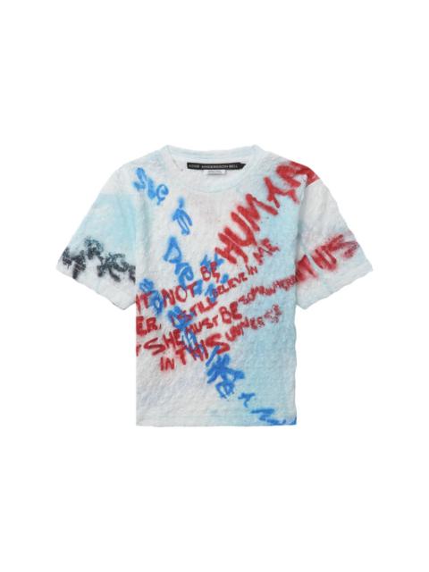 Andersson Bell JENNY SPRAYED LETTERING T-SHIRT | hbx