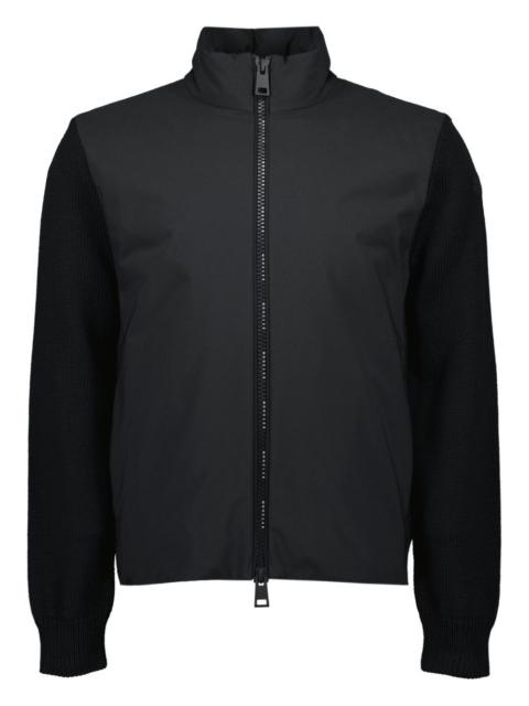 long-sleeve zip-up cardigan