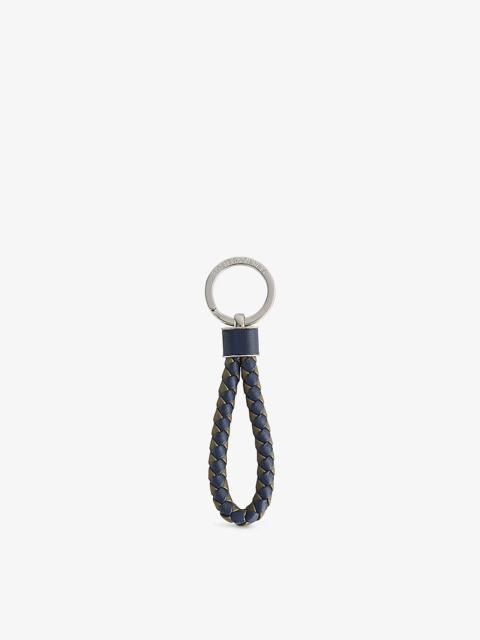 Bottega Veneta Intrecciato Loop Leather Keyring