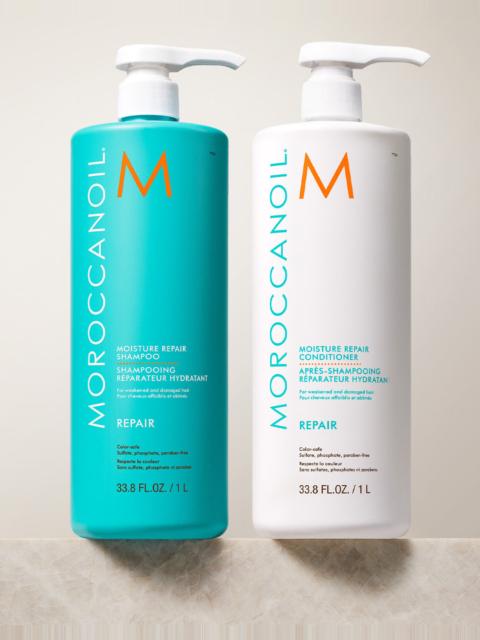 Moroccanoil Moisture Repair Shampoo & Conditioner Liter Bundle