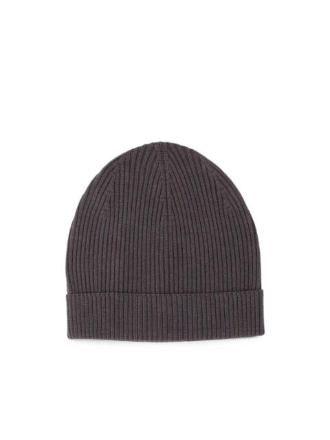 Rick Owens ribbed-knit beanie hat