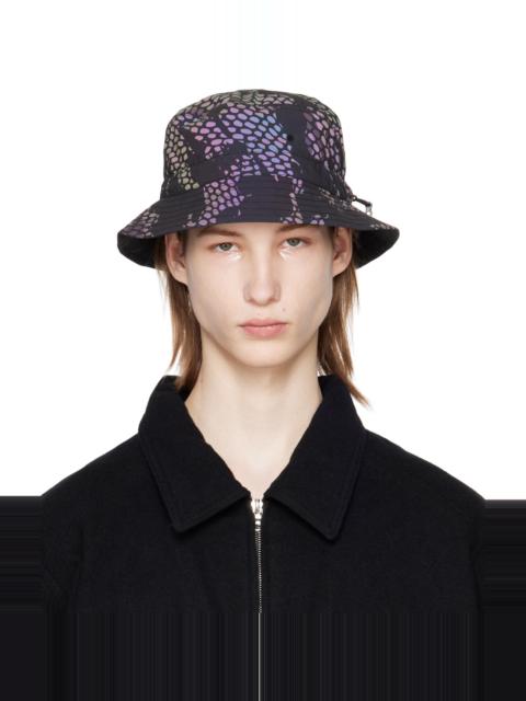 MAHARISHI Black Camo Reflective Bucket Hat