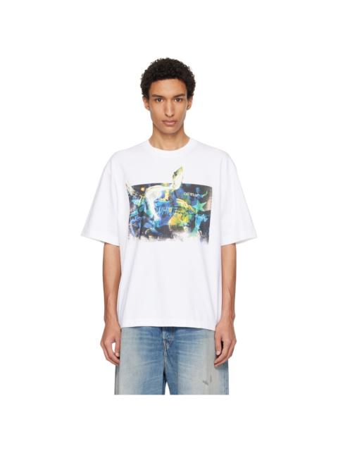 Off-White White Rave Painting Skate T-shirt