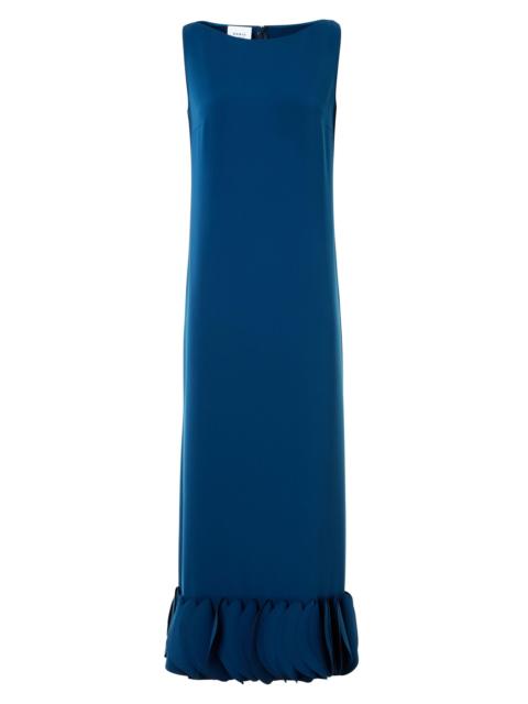 AKRIS Women's Lasercut Crepe Midi-Dress - Dark Blue