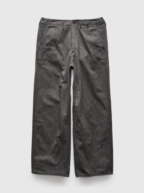 FULLCOUNT Tough Dude Mock Twist Pants in Charcoal Black