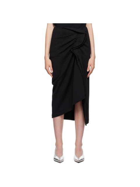 スカート DRIES VAN NOTEN HANAM MIDI SKIRT Dries Van Noten Black Hanam Midi Skirt Dries Van Noten