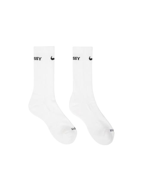 Nike White Stüssy Edition Socks
