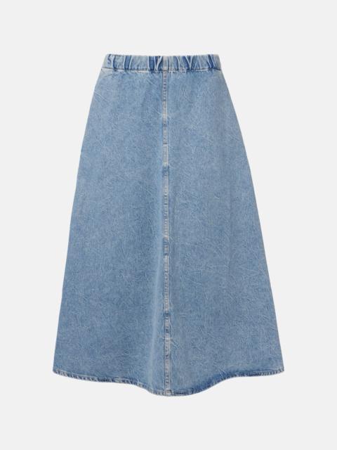 AGOLDE x Maria McManus denim midi skirt