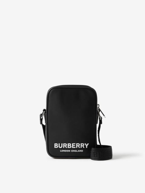 Burberry Logo Print Nylon Vertical Paddy Bag