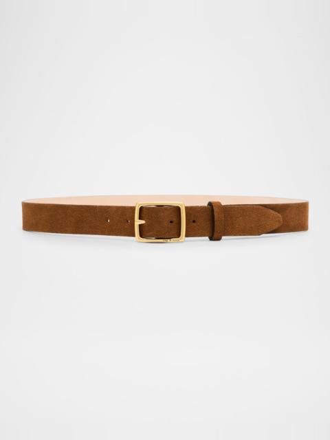 rag & bone Boyfriend Calf Leather Belt