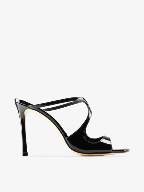 JIMMY CHOO Anise 95
Black Patent Leather Mules