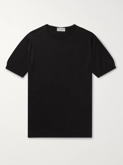 JOHN SMEDLEY Belden Slim-Fit Knitted Sea Island Cotton T-Shirt