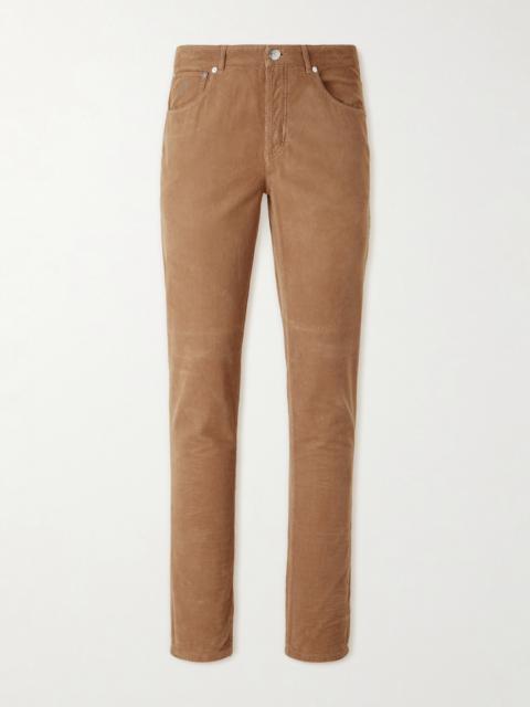Brunello Cucinelli Straight-Leg Cotton-Corduroy Trousers
