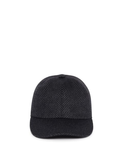 Brioni Black Cashmere Cap