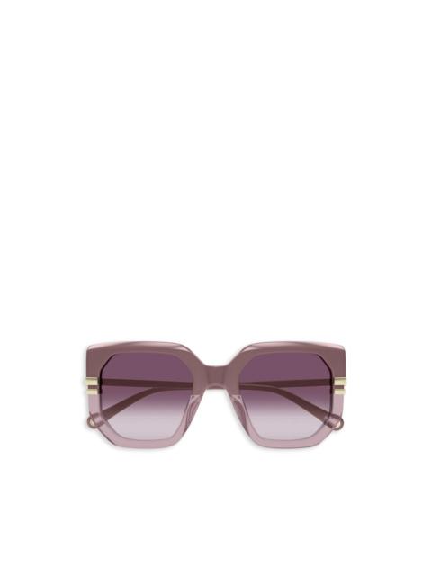 Chloé geometric frame sunglasses