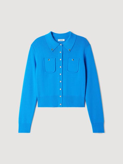 Sandro CARDIGAN WITH METAL BUTTONS