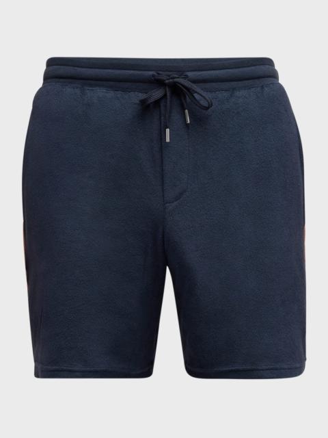 Men's Toweling Side-Stripe Shorts