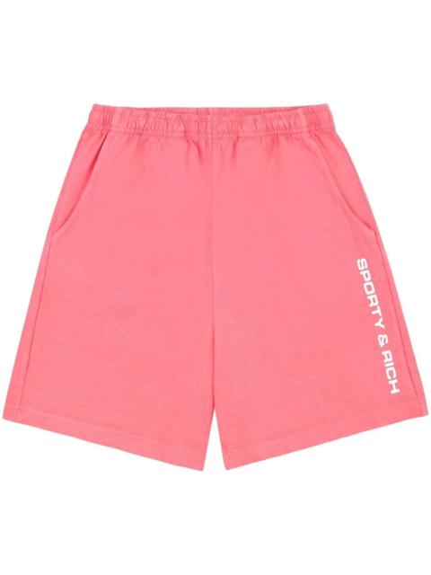 Sporty & Rich logo-print cotton trousers