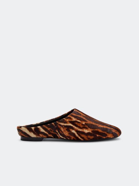 SIMONMILLER Haircalf Riad Slipper In Abstract Cheetah