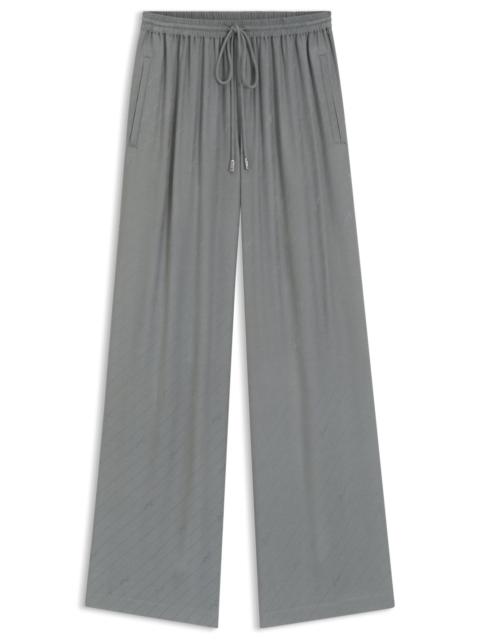 BOSS WIDE-LEG TROUSERS WITH LOGO JACQUARD