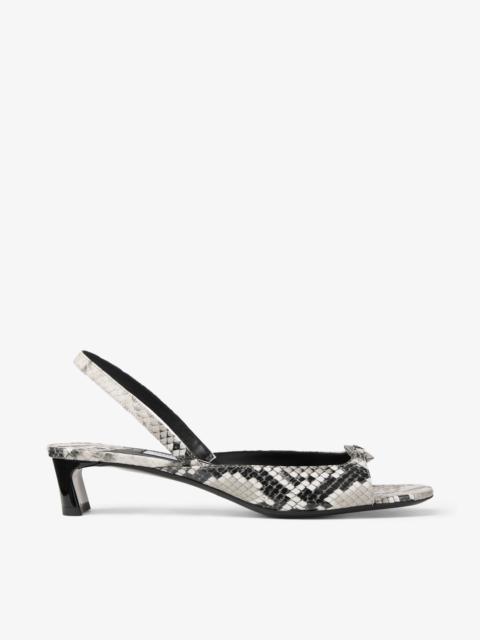 JIMMY CHOO Lev 35
Roccia Snake Print Sandals