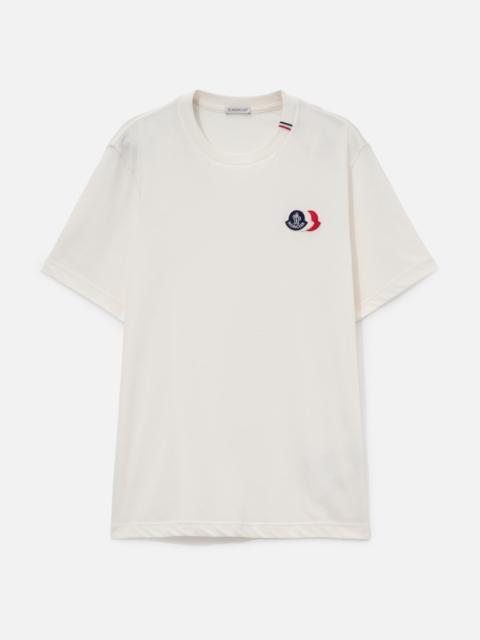 Moncler EMBROIDERED TRICOLOR LOGO COTTON T-SHIRT