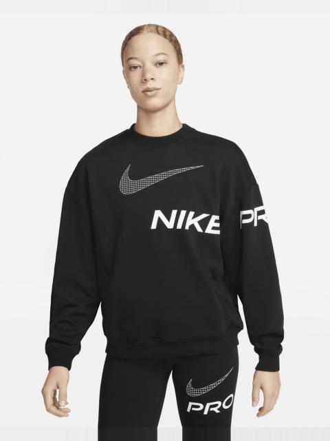 Nike Dri-FIT Get Fit Women's French Terry Graphic Crew-Neck Sweatshirt