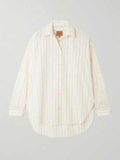 JAMIE HALLER The Essential Striped Cotton-poplin Shirt