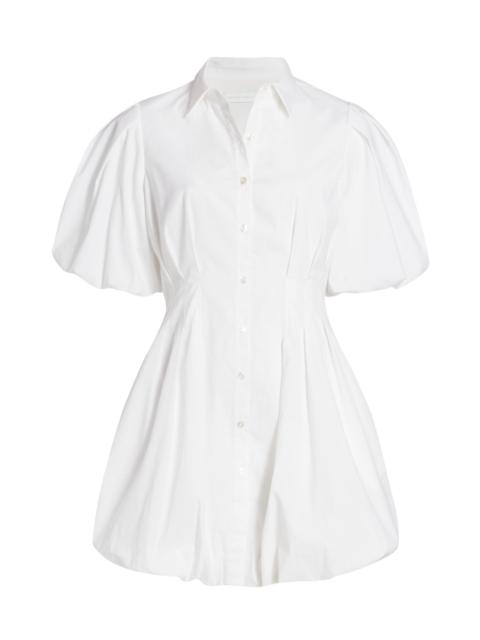 SIMKHAI Women's Cleo Puff-Sleeve Minidress - White